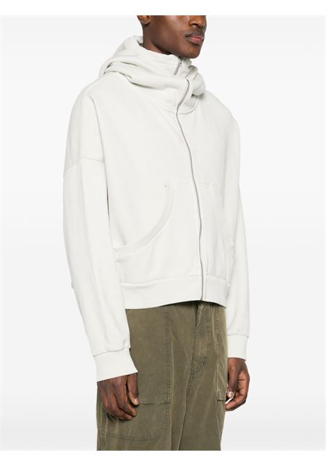 White Full Zip sweatshirt ENTIRE STUDIOS -unisex ENTIRE STUDIOS | ES2106RI